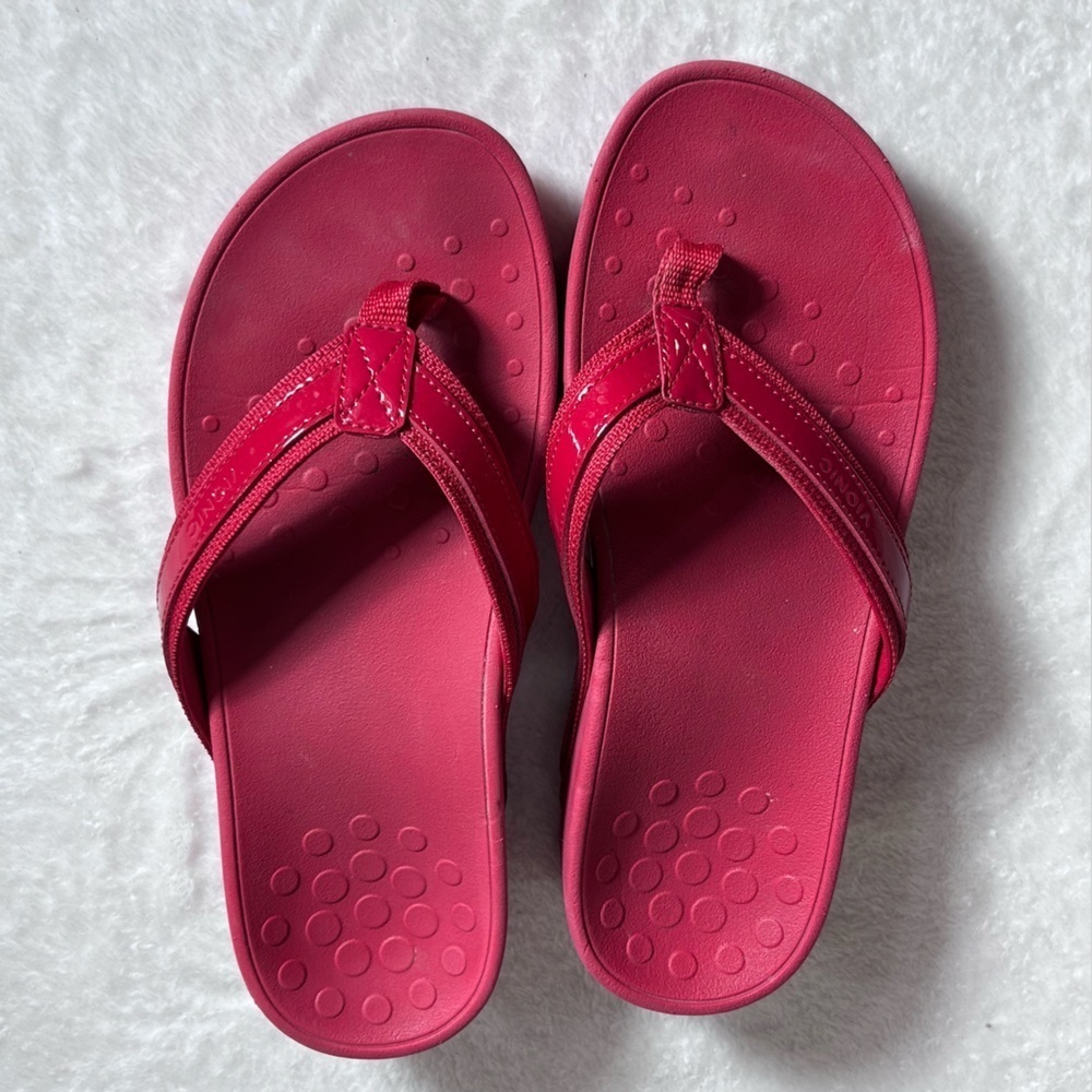 Vionic Women's Flip Flop Sandals Raspberry Pink Size 9-9.5
